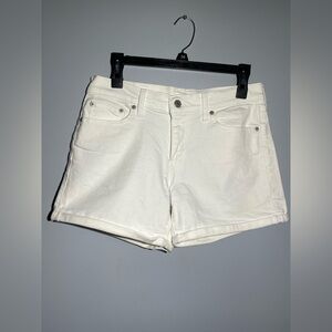 Levi's White Jean Shorts Classic Fit